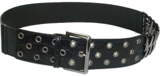 Neesh Black Crocodile Effect Sooz Belt by