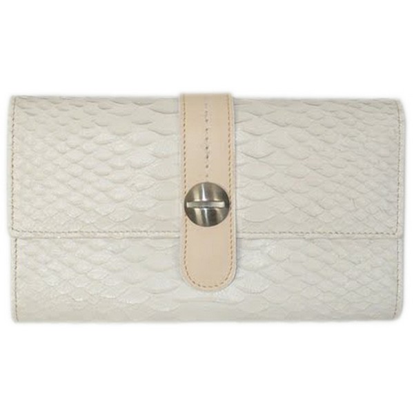 Large Drew White Anakonda Wallet by