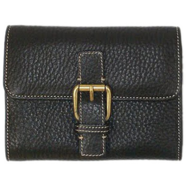 Small Keira Black Tumbled Wallet by