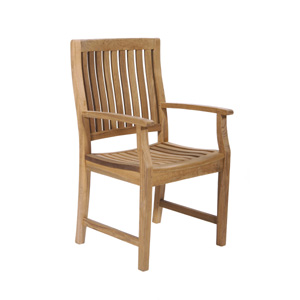 Oxford Teak Wave Carver Chair