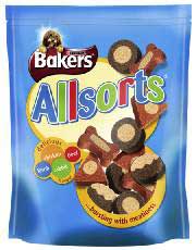 Bakers Allsorts Dog Treats 140g