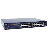 Netgear FS526T 24 Port 10/100 Switch with 2 Copper Gigabit Ports