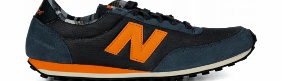 New Balance 410 Navy/Orange Canvas Trainers