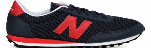 New Balance 410 Navy/Red Mesh Trainers