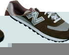 New Balance 574 Dark Brown Suede Trainers