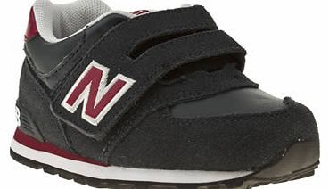 kids new balance navy & red 574 boys toddler