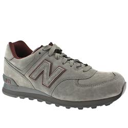 New Balance Male New Balance 574 Nubuck Upper Fashion Trainers in Grey