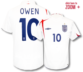 Umbro England home (Owen 10) 05/07