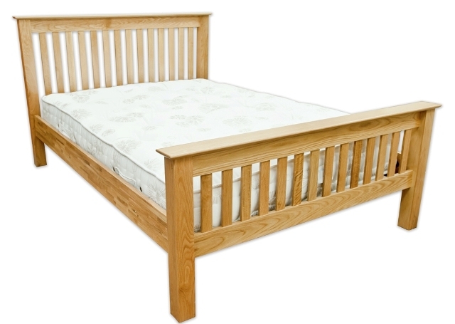 Solid Oak Double Bedstead