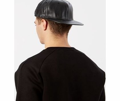 Black Leather Look Baseball Cap 3141055