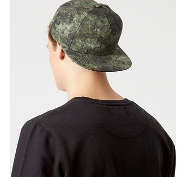 Khaki Abstract Print Baseball Cap 3141044