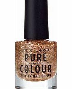 New Look Pure Colour Dark Pink Glitter Nail Polish 3262868