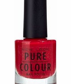 New Look Pure Colour Deep Pink Metallic Nail Polish 3260545