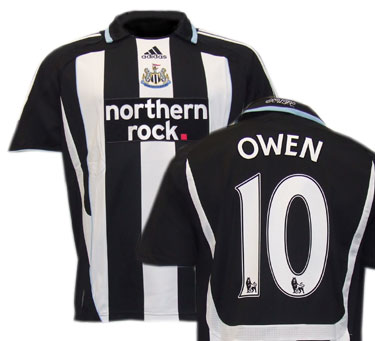 Adidas 07-08 Newcastle home (Owen 10)