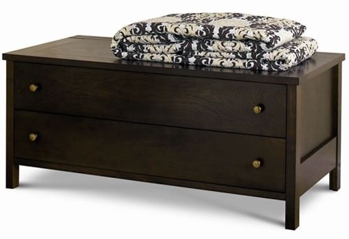 Dark Oak 2 Drawer Chest