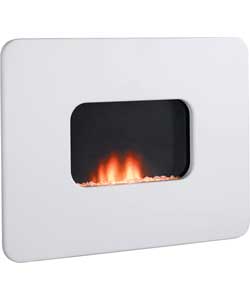 Nexus White Electric Wall Mounted Fire