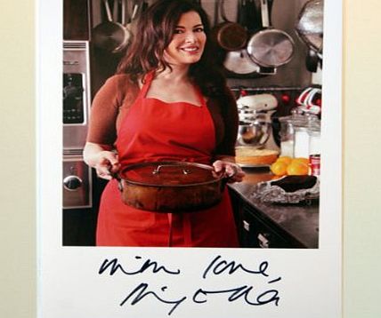  NIGELLISIMA CHRISTMAS CELEBRITY CHEF SIGNED AUTOGRAPH PHOTO PRINT IN MOUNT