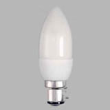 2 x LED CANDLE 1watt Bayonet LED White