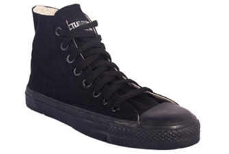 Nigel`s Eco Store All Black Organic High Top Sneakers