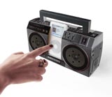 Nigel`s Eco Store Cardboad iPod Speaker Dock - folds flat  sounds