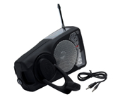 EyeMax Wind Up LED Solar Radio - now in black