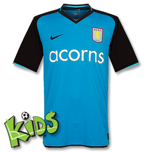 Nike 08-09 Aston Villa Away Shirt Boys