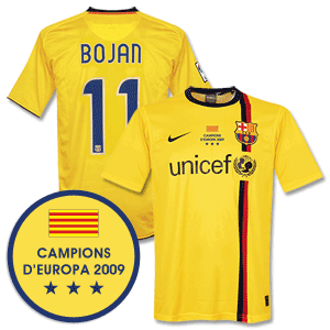 Nike 08-10 Barcelona 3rd Shirt   Winners Transfer   Bojan 11 *Delivery Mid-June