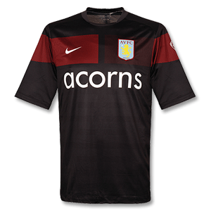 09-10 Aston Villa Pre Match Top - Black