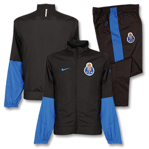 09-10 FC Porto Woven Warm Up Suit - Dark Grey