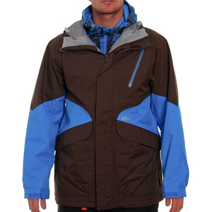 Kippis 3 in 1 Snow jacket - Cinder/Blue