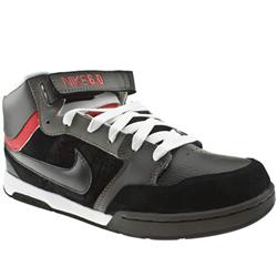 Nike 6.0 Male 6.0 Air Mogan Mid Suede Upper Nike in Black and Grey