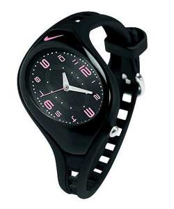 nike Girls Triax Black and Pink Watch