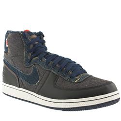 Nike Male Terminator Hybrid Fabric Upper Fashion Trainers in Navy