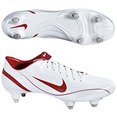 Nike Mens Mercurial Vapor II Soft Ground - Met White/Varsity Red.