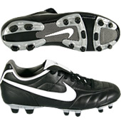 Nike Mens Tiempo Mystic Firm Ground-E - Black/White.