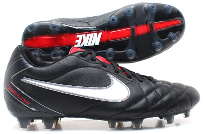 Nike Tiempo Flight FG Football Boots Black/White