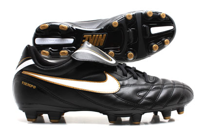 Tiempo Natural III FG Football Boots Blk/White