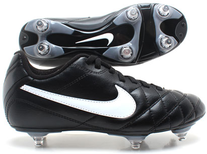 Tiempo Rio SG Kids Football Boots Black/White