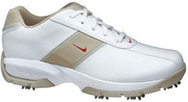 nike Womens SP-3 Saddle Golf Shoe White/Net