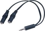 3.5mm Stereo to 2 Mono Splitter ( 3.5mm L+R