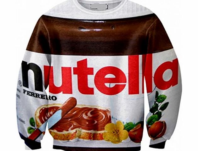 Ninimour Womens Cartoon 3D Print Cult Sweatshirt Pullovers Hoodies (M, nutella)