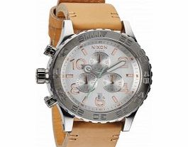 Nixon Ladies 42-20 Chrono Natural Leather Strap