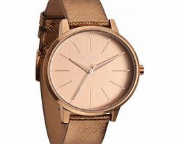 Nixon Ladies Kensington Leather Rose Gold