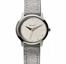 Nixon Ladies The Kenzi Leather Silver Shimmer