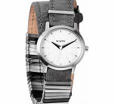 Nixon Ladies The Kenzi Wrap Silver Mixed Watch