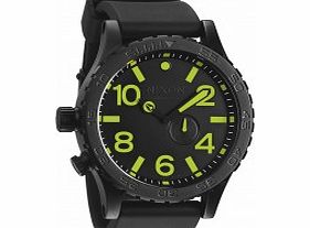 Nixon Mens 51-30 PU All Black and Lum Watch