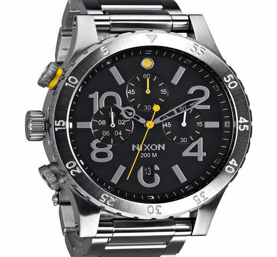 Mens Nixon 48-20 Chrono Watch - Black