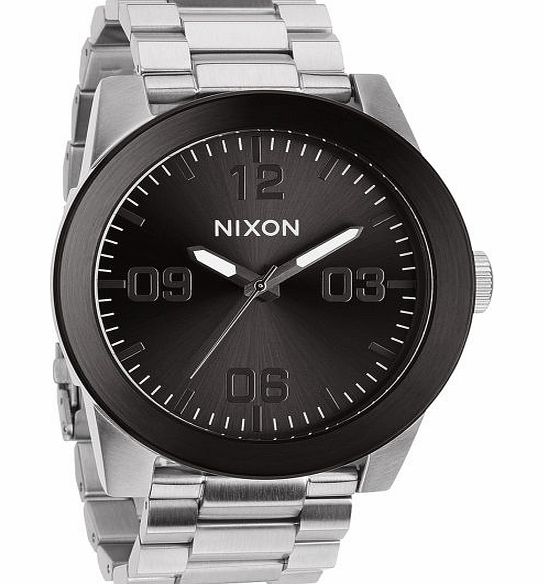 Mens Nixon Corporal Ss Watch - Silver / Gunmetal