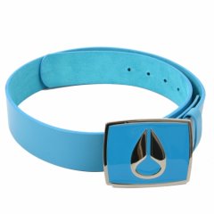 Nixon Mens Nixon Enamel Icon Leather Belt Turquoise