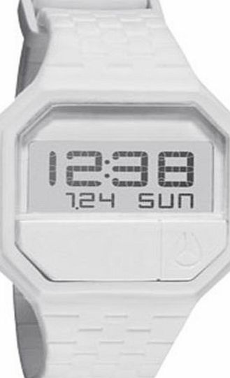 Nixon Mens Nixon Rubber Re-Run Watch - White